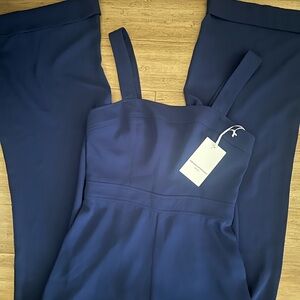 Amanda Uprichard Navy Jumpsuit